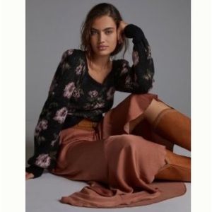 Anthropologie square neck sweater